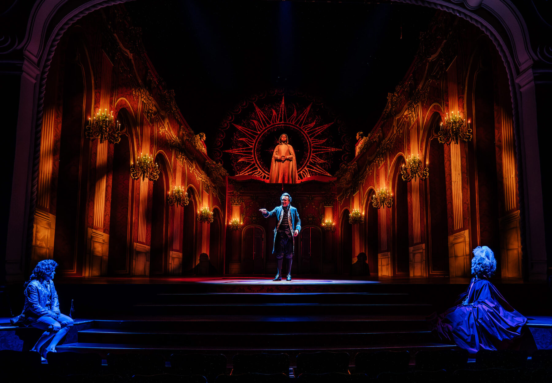 Amadeus projection design | Aaron Rhyne Projection Designs